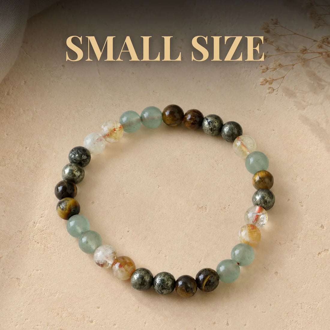 Money Magnet Fusion Band - Pyrite, Tiger Eye, Citrine & Aventurine Beads